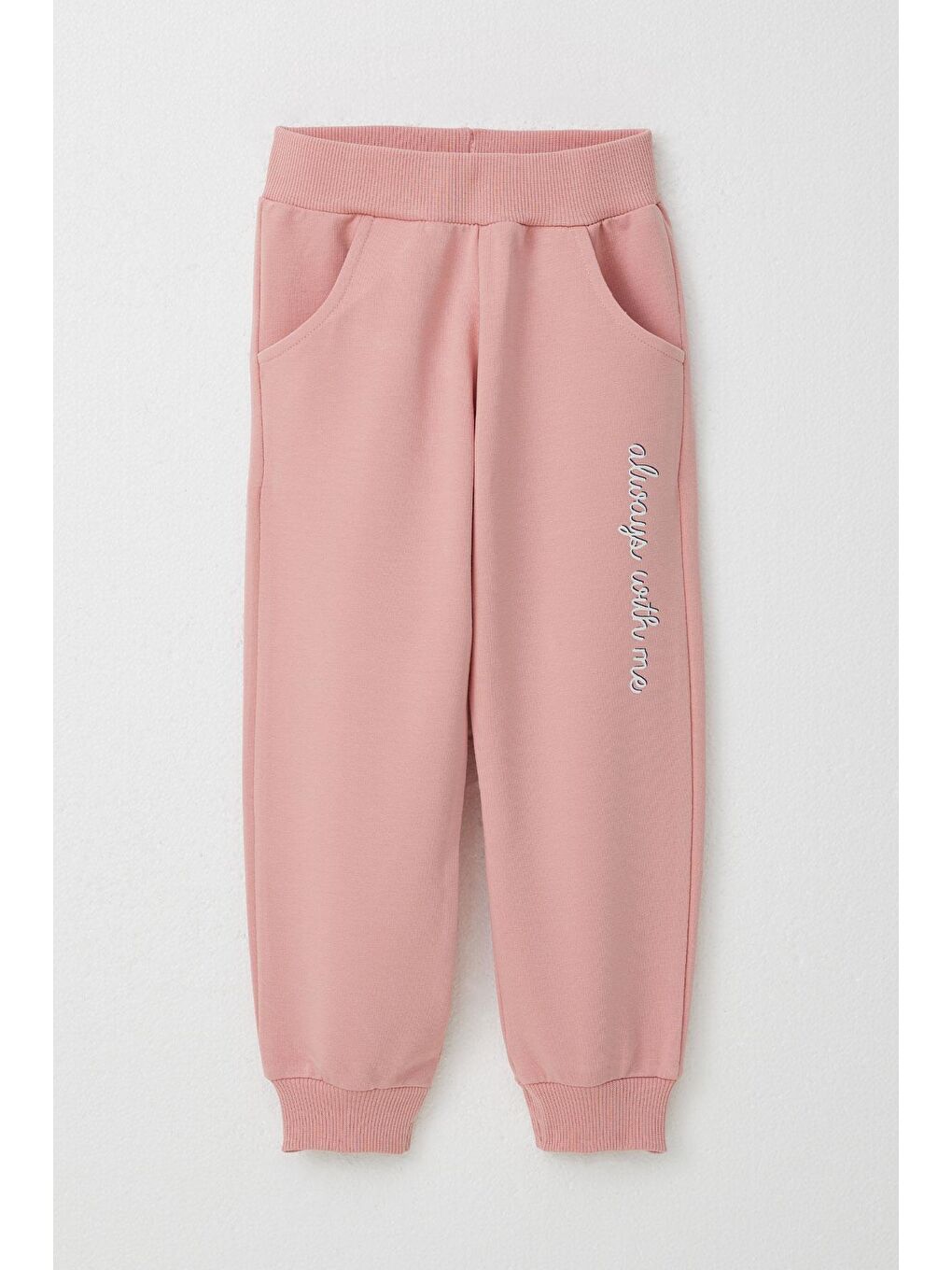 Kız Bebek Eşofman Takım Fiyonklu Havalı Tavşancık Baskılı Ekru (2 Yaş)-2