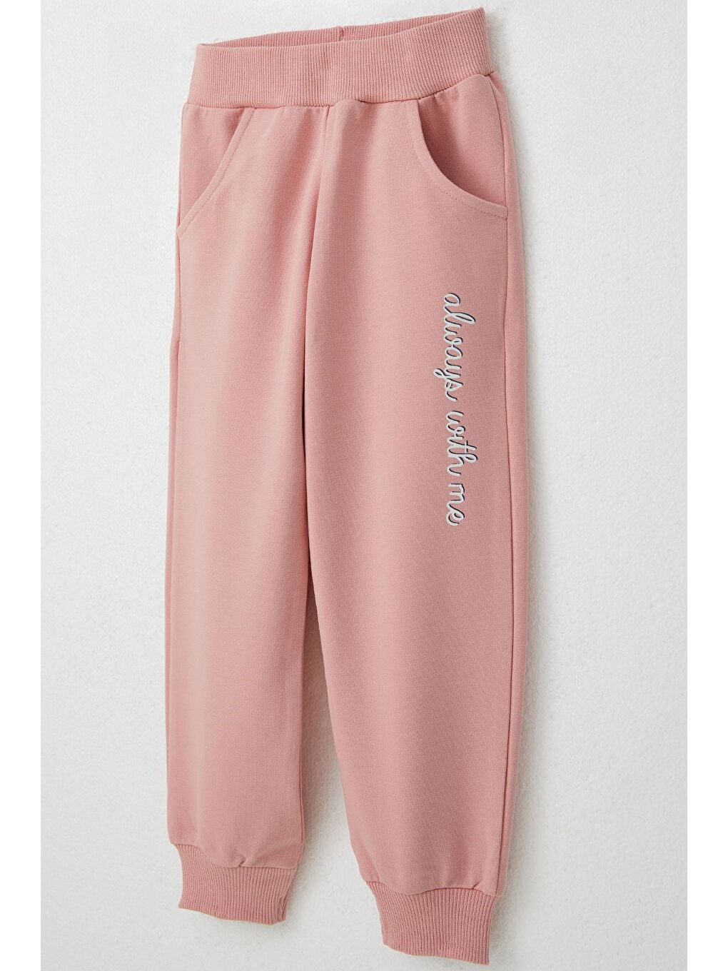 Kız Bebek Eşofman Takım Fiyonklu Havalı Tavşancık Baskılı Ekru (2 Yaş)-6