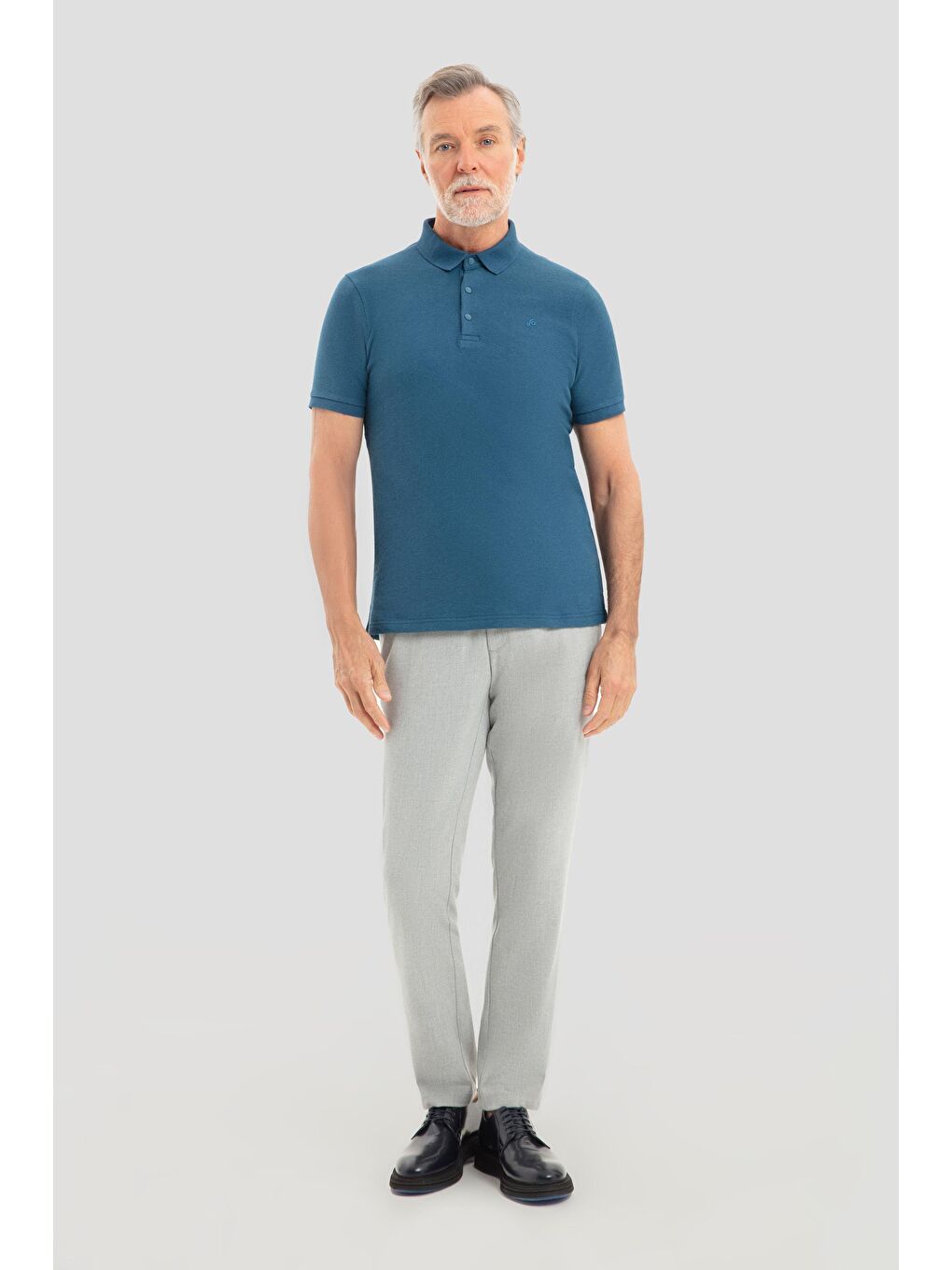 Mavi Parlement Düğmeli Polo Yaka Regular Fit Erkek T-Shirt-1