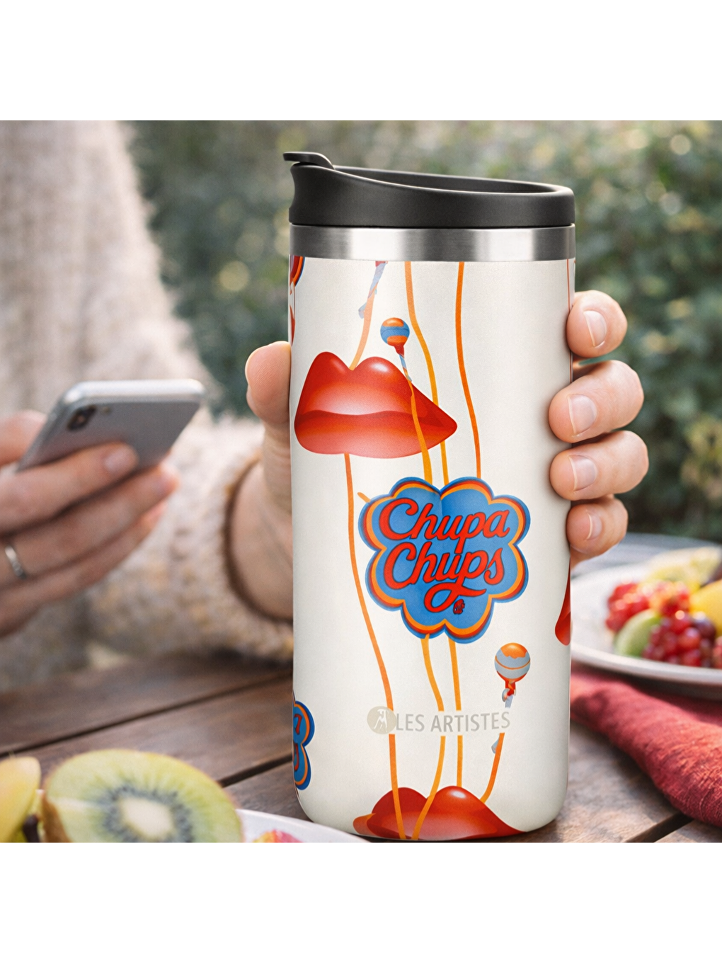 Karışık Isı Yalıtımlı Çelik Termos Mug 500ml Chupa Kiss-3