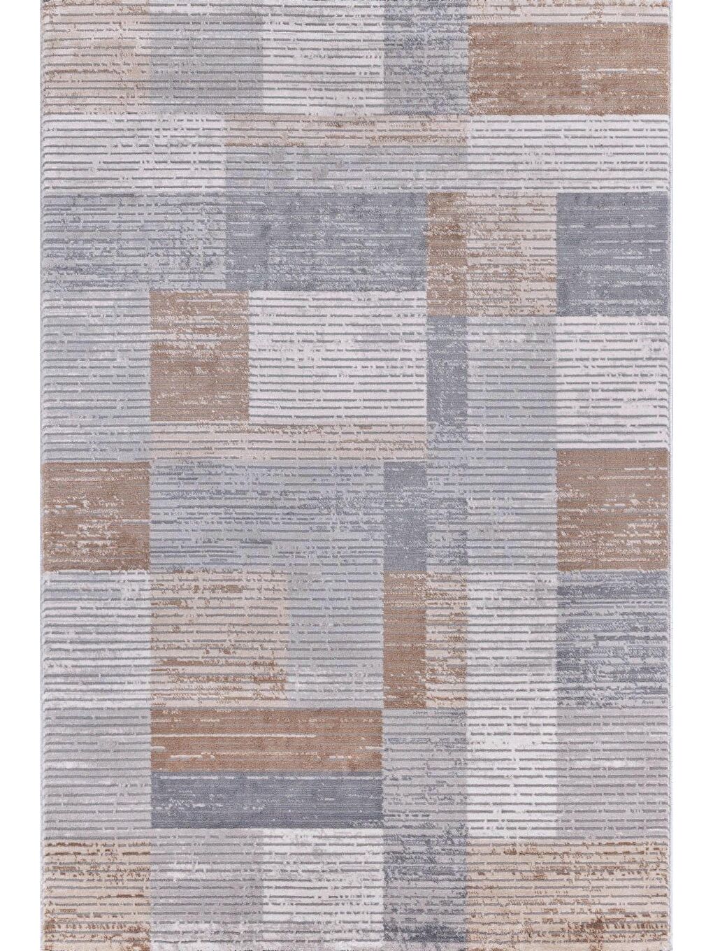 Bej Motto 4478 Modern Dokuma Halı-100x200-3