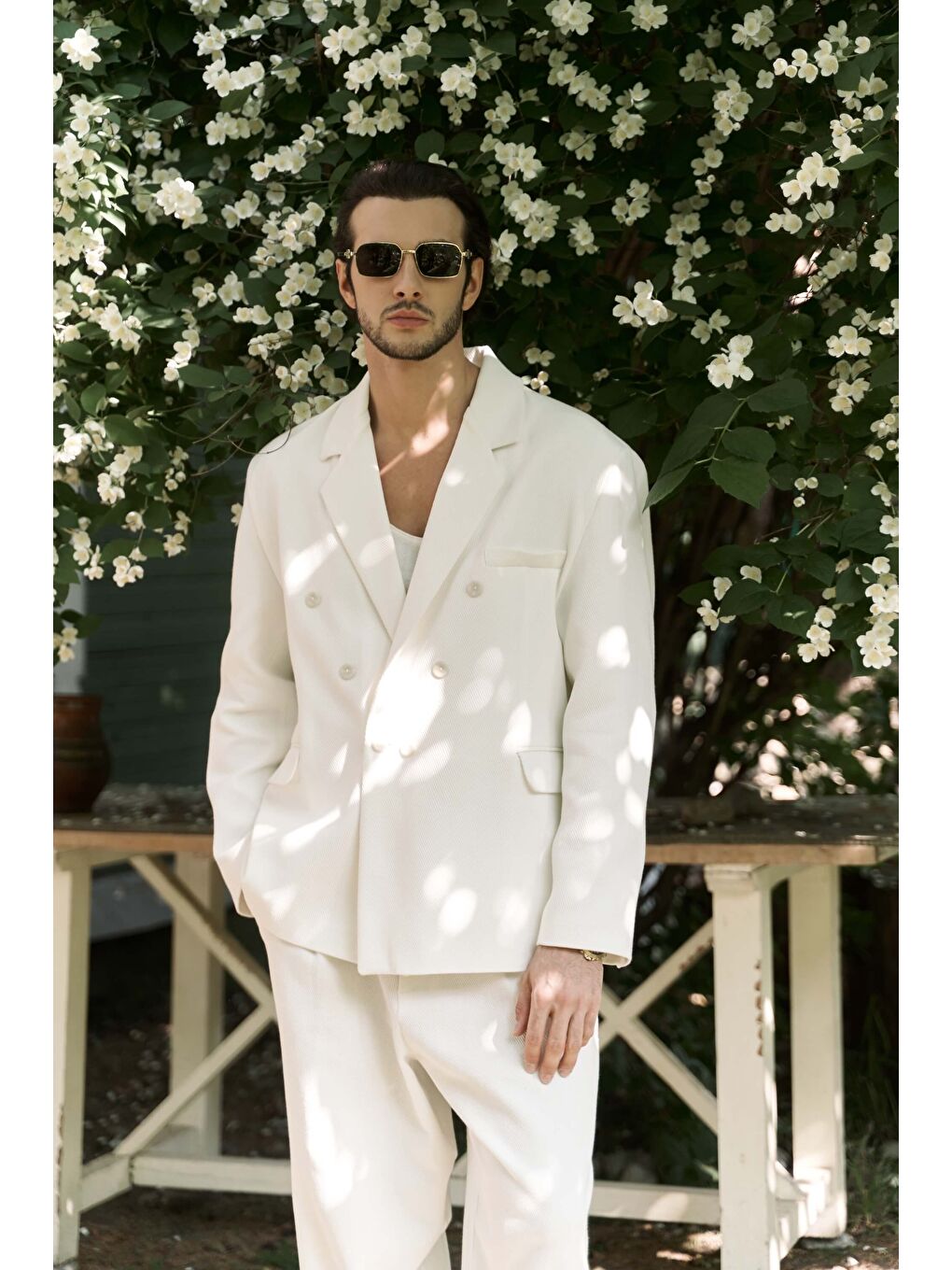 Ayyubay Ekru Erkek Blazer Ceket-3