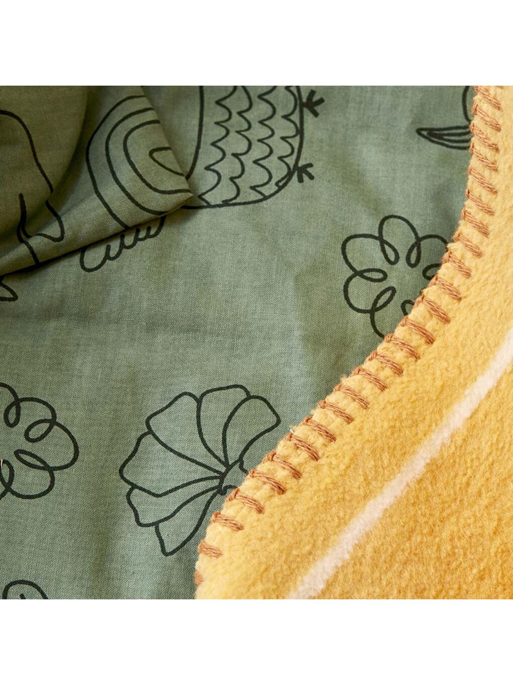 %100 Pamuk Ranforce Zoo Bebek Nevresim Takımı Yeşil-3