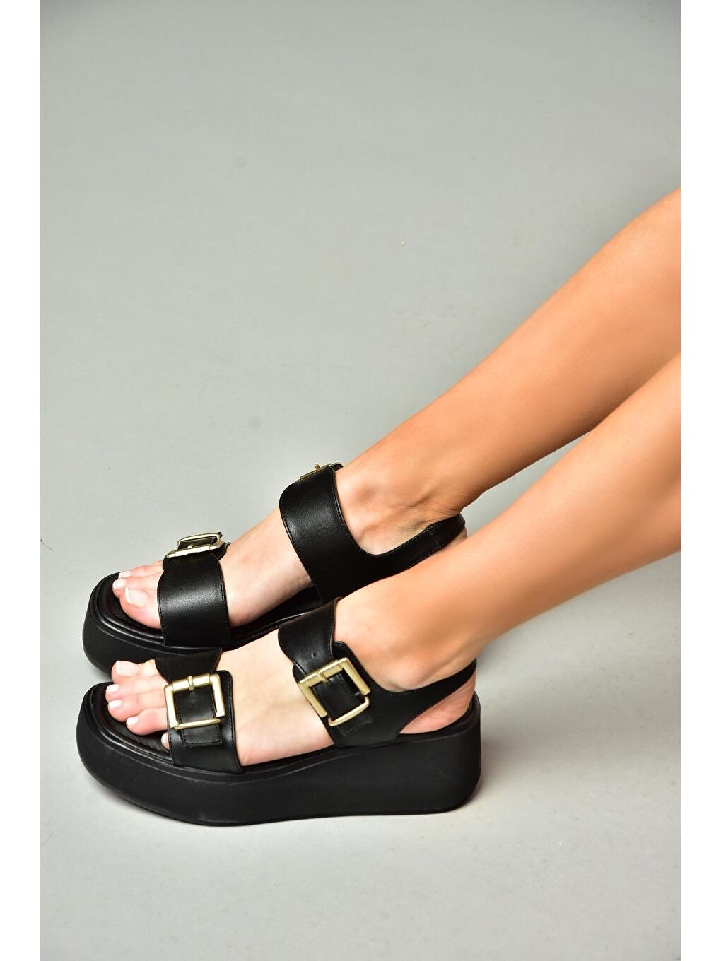 S5905504 Siyah Kadın Sandalet-1
