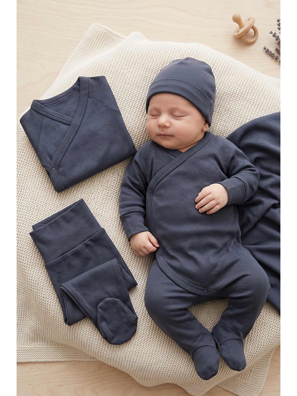 Lacivert Modal Organik Theme Hastane Çıkışı-1