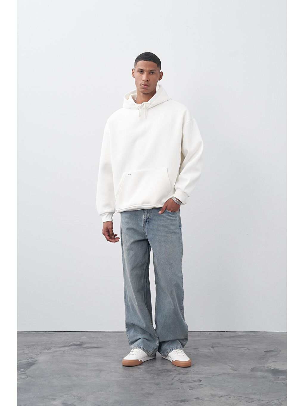 Açık Mavi Baggy Fit Jeans