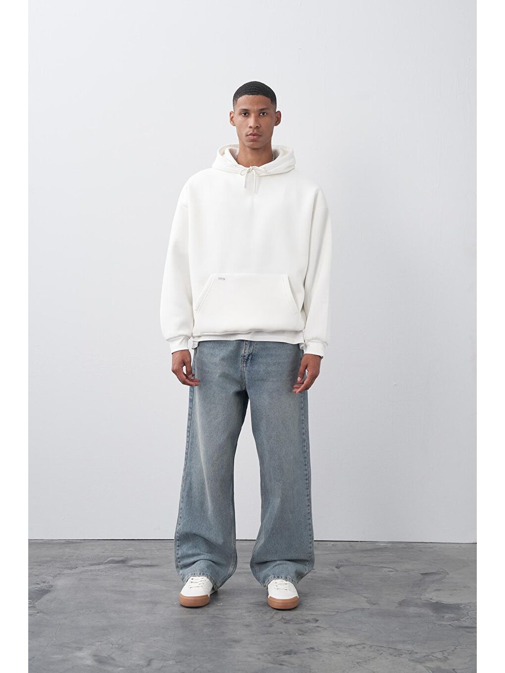 Açık Mavi Baggy Fit Jeans-1