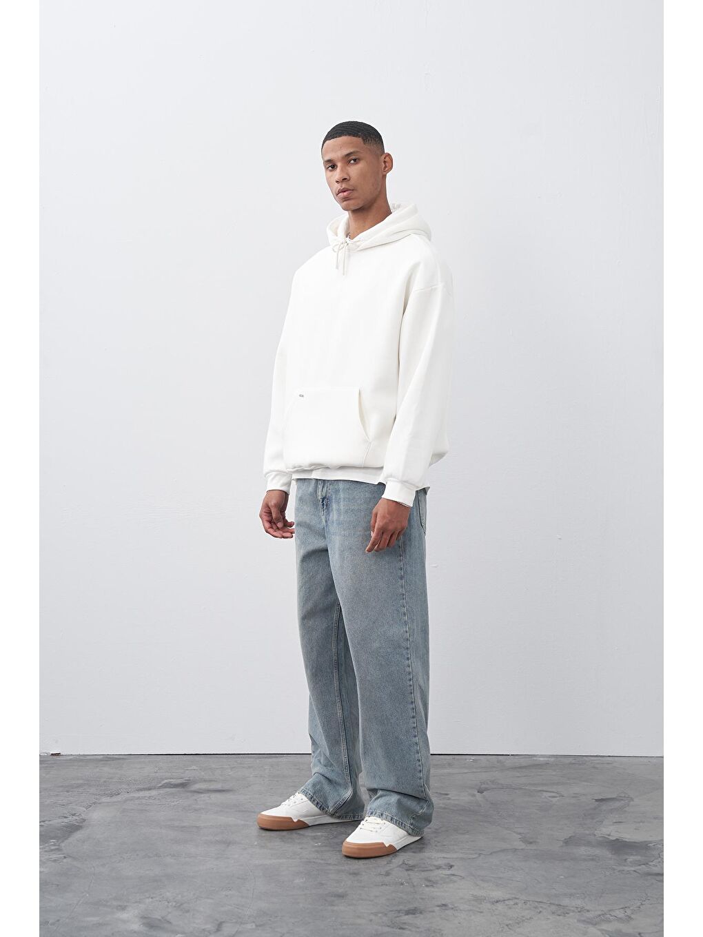 Açık Mavi Baggy Fit Jeans-2