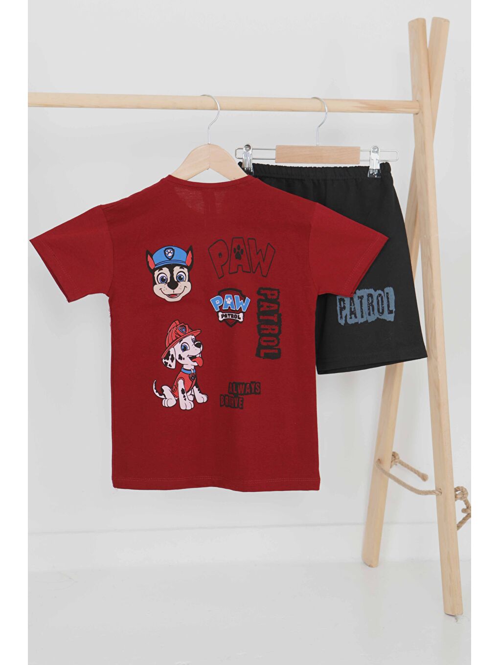 Erkek Çocuk Bordo Baskılı Eşofman Takımı - 27497-1