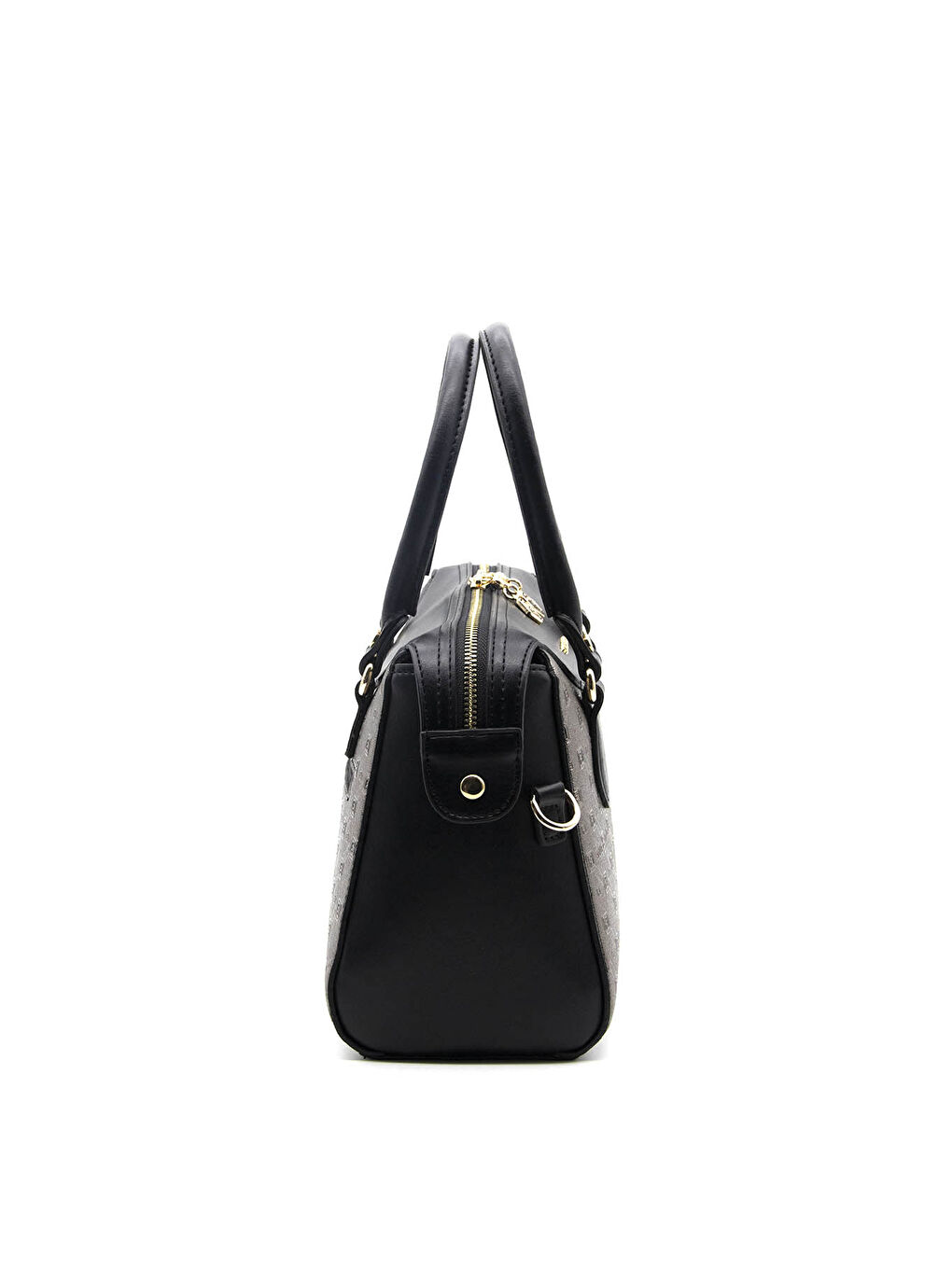 Siyah Kadın Omuz Çantası 995-37671 SILVER POLO BAYAN ÇANTASI M46 PLATİN-MAT SİYAH-2