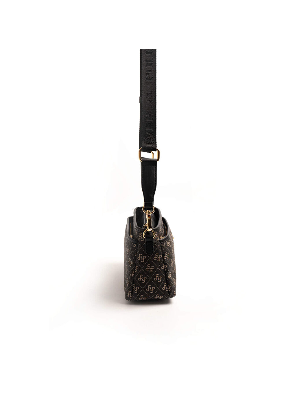 Gri Kadın Çapraz Çanta 1184-46577 SILVER POLO ÇAPRAZ BAYAN ÇANTASI M178 FÜME-MAT SİYAH-2