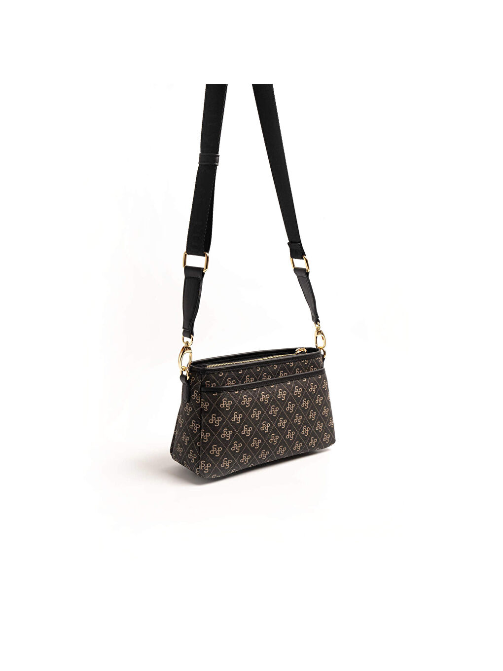 Gri Kadın Çapraz Çanta 1184-46577 SILVER POLO ÇAPRAZ BAYAN ÇANTASI M178 FÜME-MAT SİYAH-3