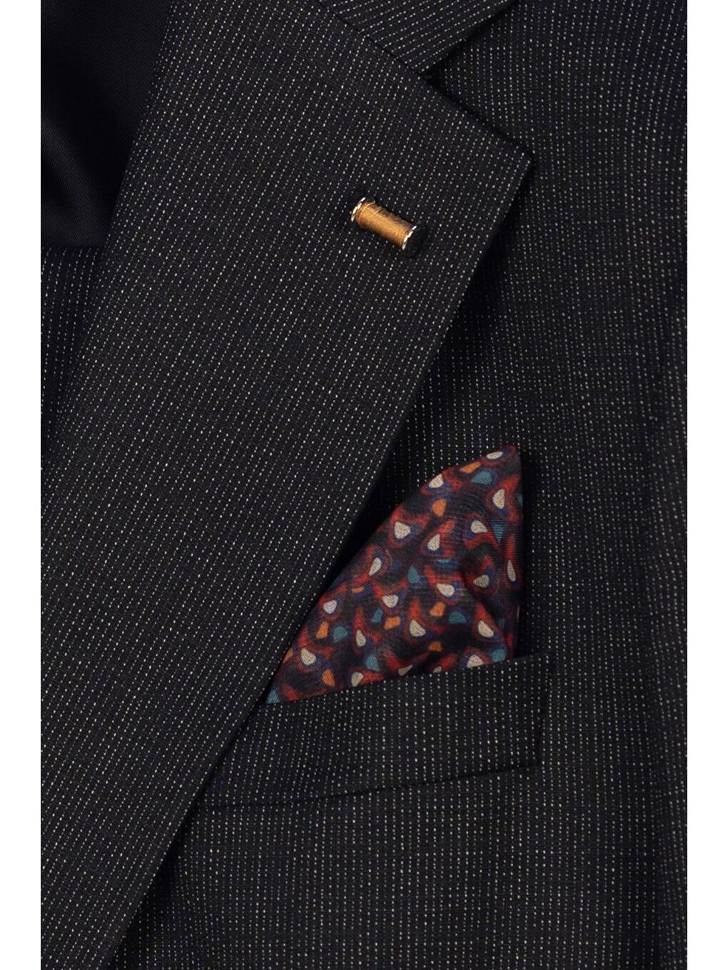 Giotelli Erkek Siyah Dar Kesim Slim Fit Viskon Dokuma Klasik Yaka 6 Drop Takım Elbise-2