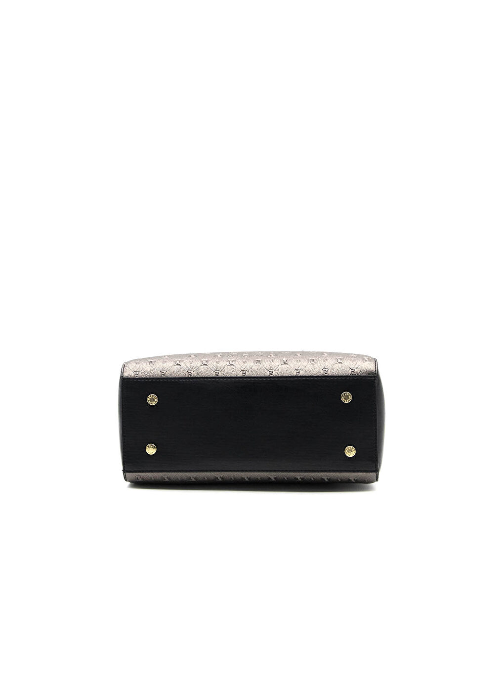 Siyah Kadın Omuz Çantası 995-37671 SILVER POLO BAYAN ÇANTASI M46 PLATİN-MAT SİYAH-4