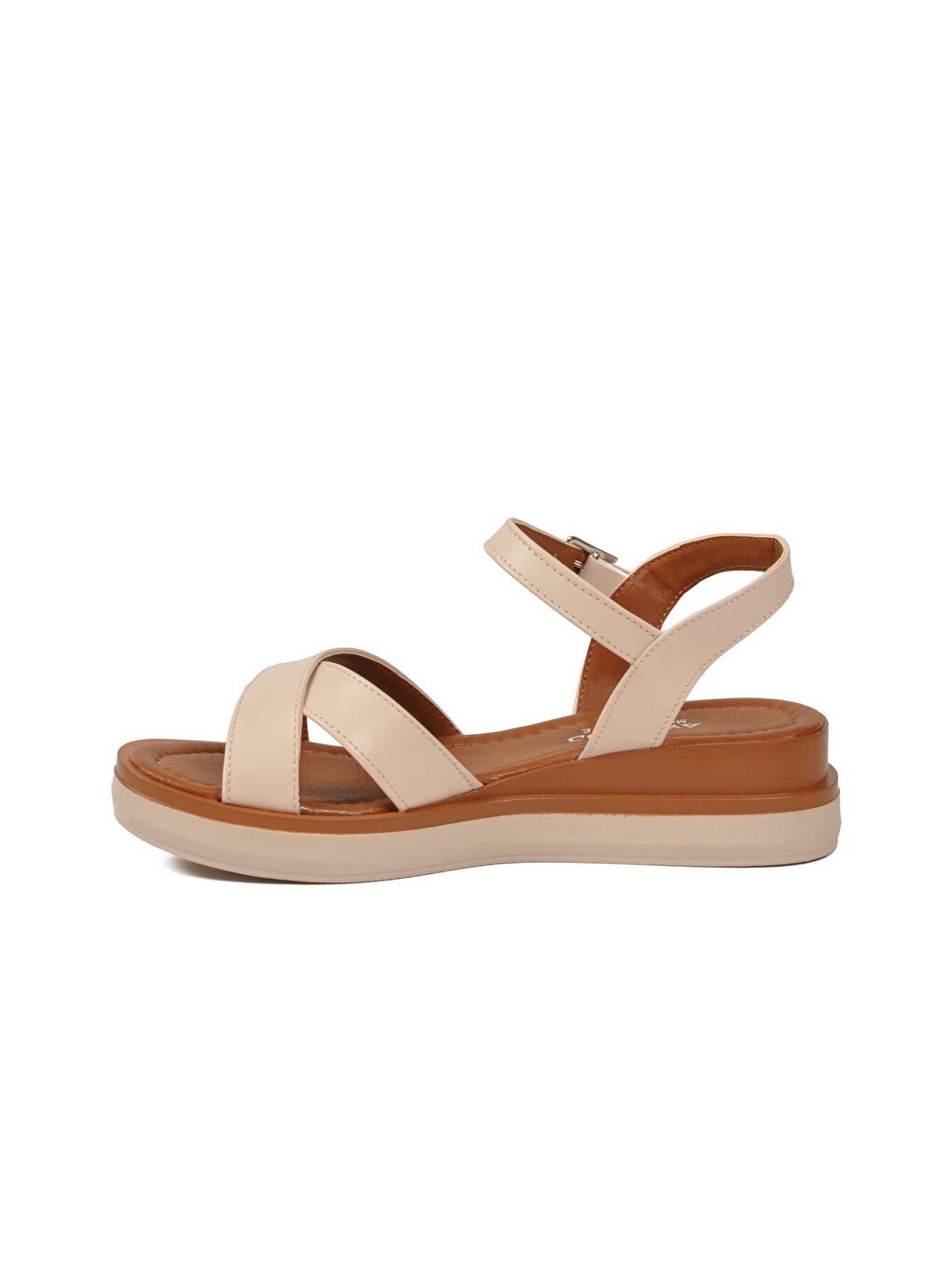 Bej Hafif Yumuşak Tabanlı Kadın Sandalet 335332 Z-3