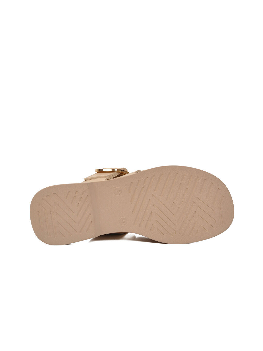 Bej Yumuşak Tabanlı Önü Kapalı Kadın Terlik 322224 Z-4