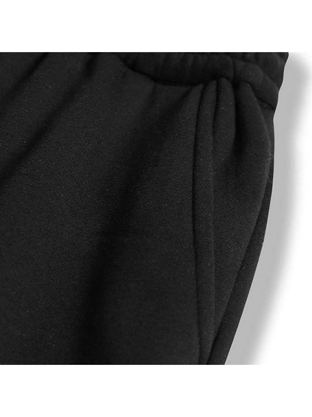 Oversize Unisex Siyah Eşofman Altı-1