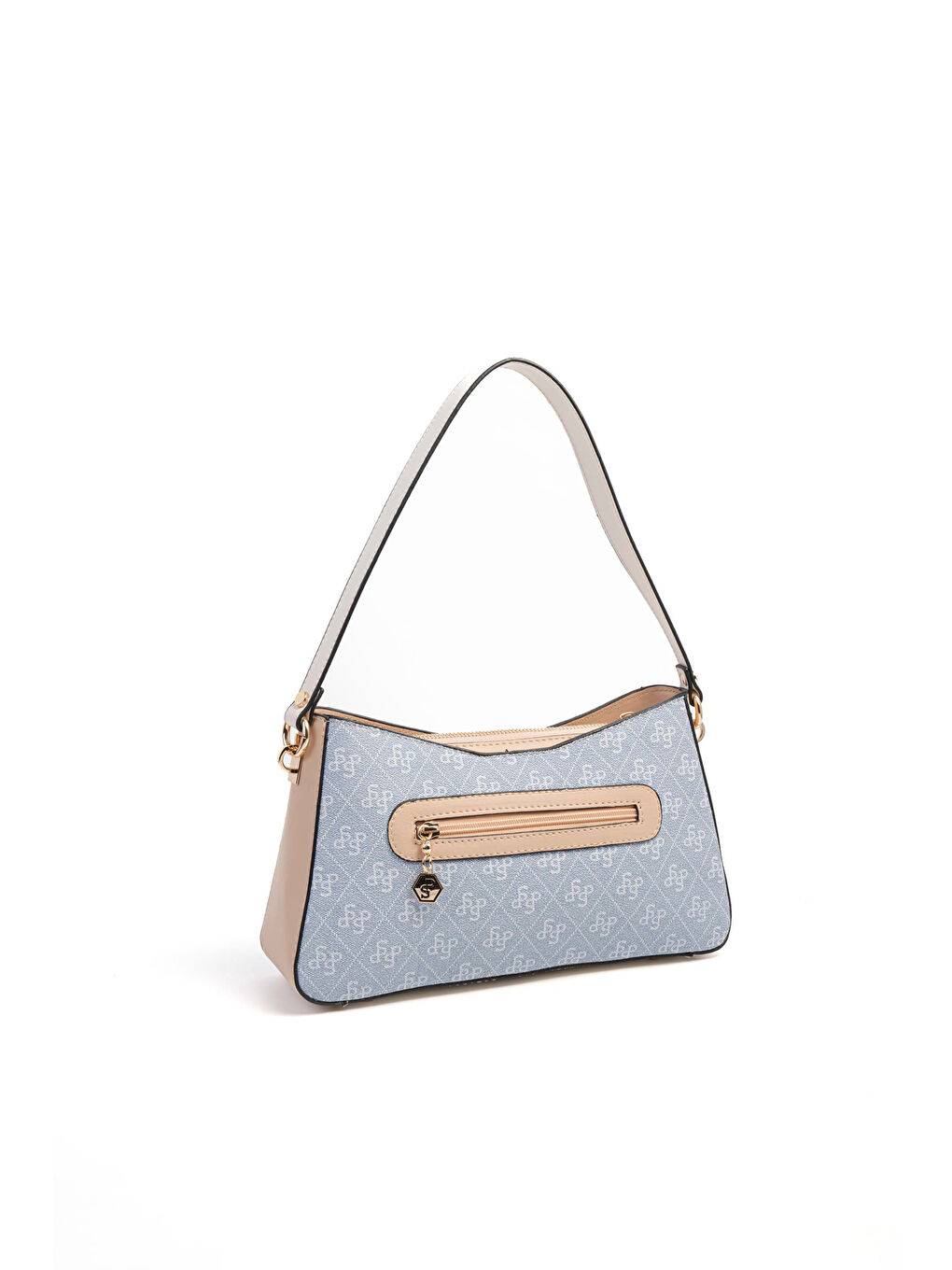 Mavi Kadın Çapraz Çanta 1102-46719 SILVER POLO ÇAPRAZ BAYAN ÇANTASI M178 MAVİ-MAT TEN-KEMİK-3