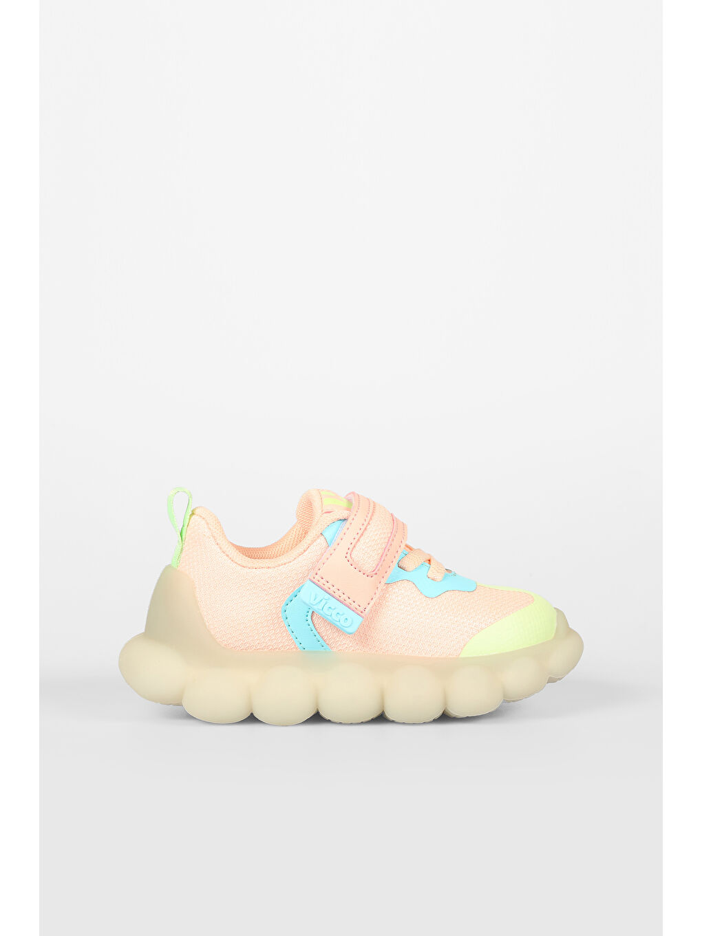 Pembe Bread Işıklı Kız Bebek Pudra Spor Ayakkabı