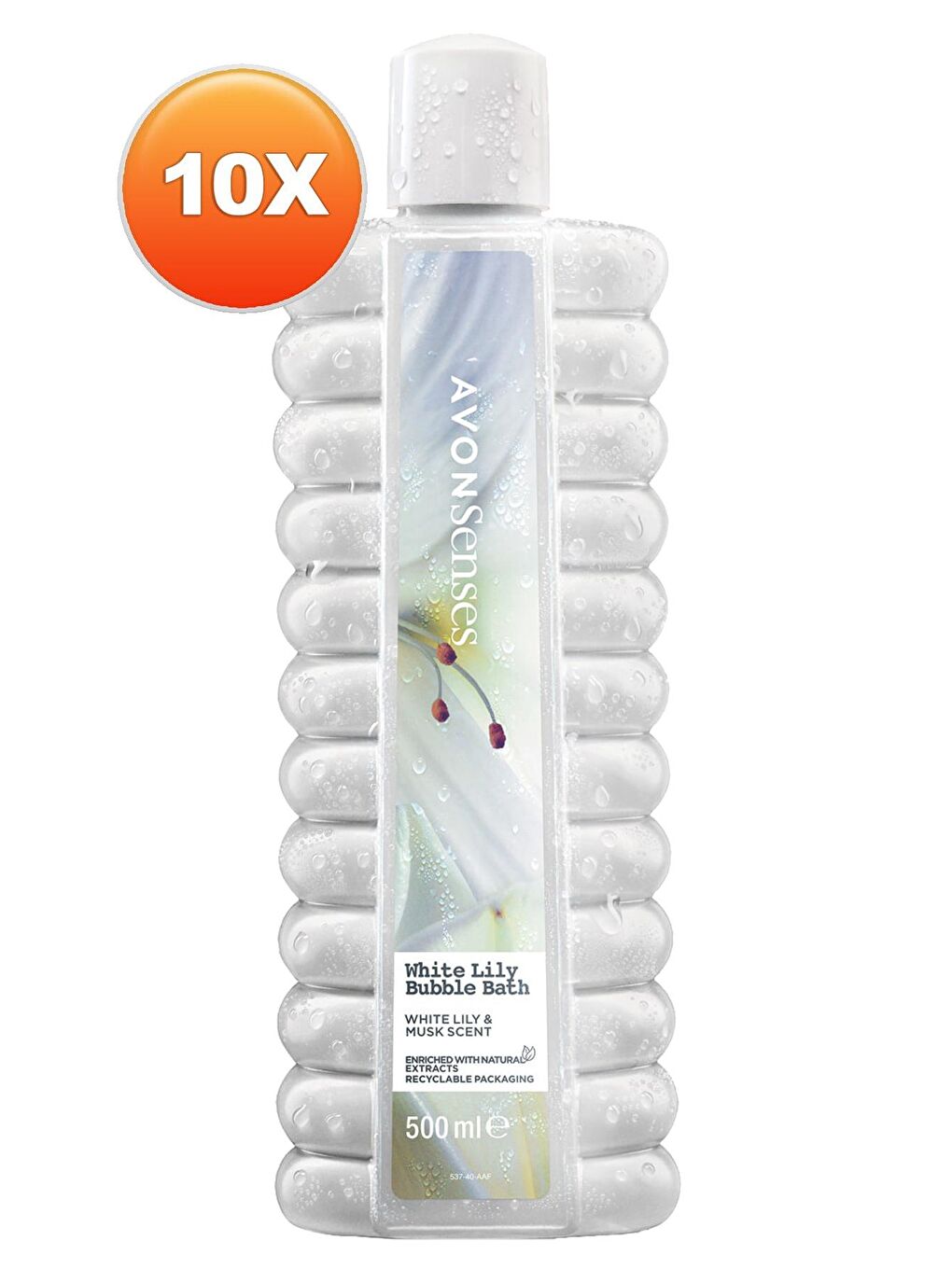 AVON White Lily Zambak Banyo Köpüğü 500 Ml. Onlu Set - 1