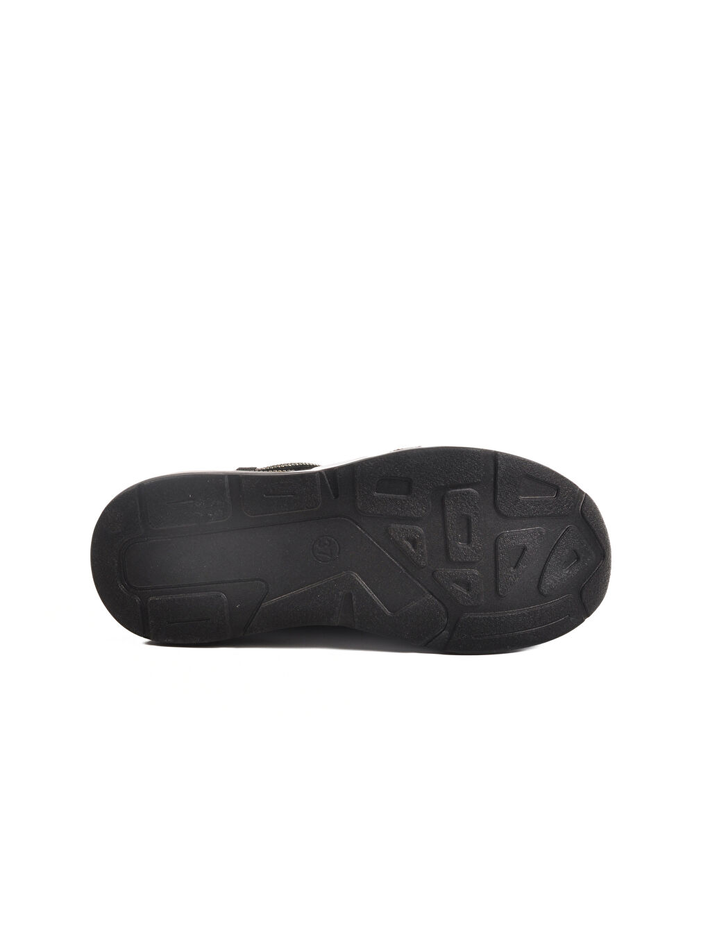 Siyah Beyaz Anorak Taş İşlemeli Kadın Casual Ayakkabı 702498 Z-4