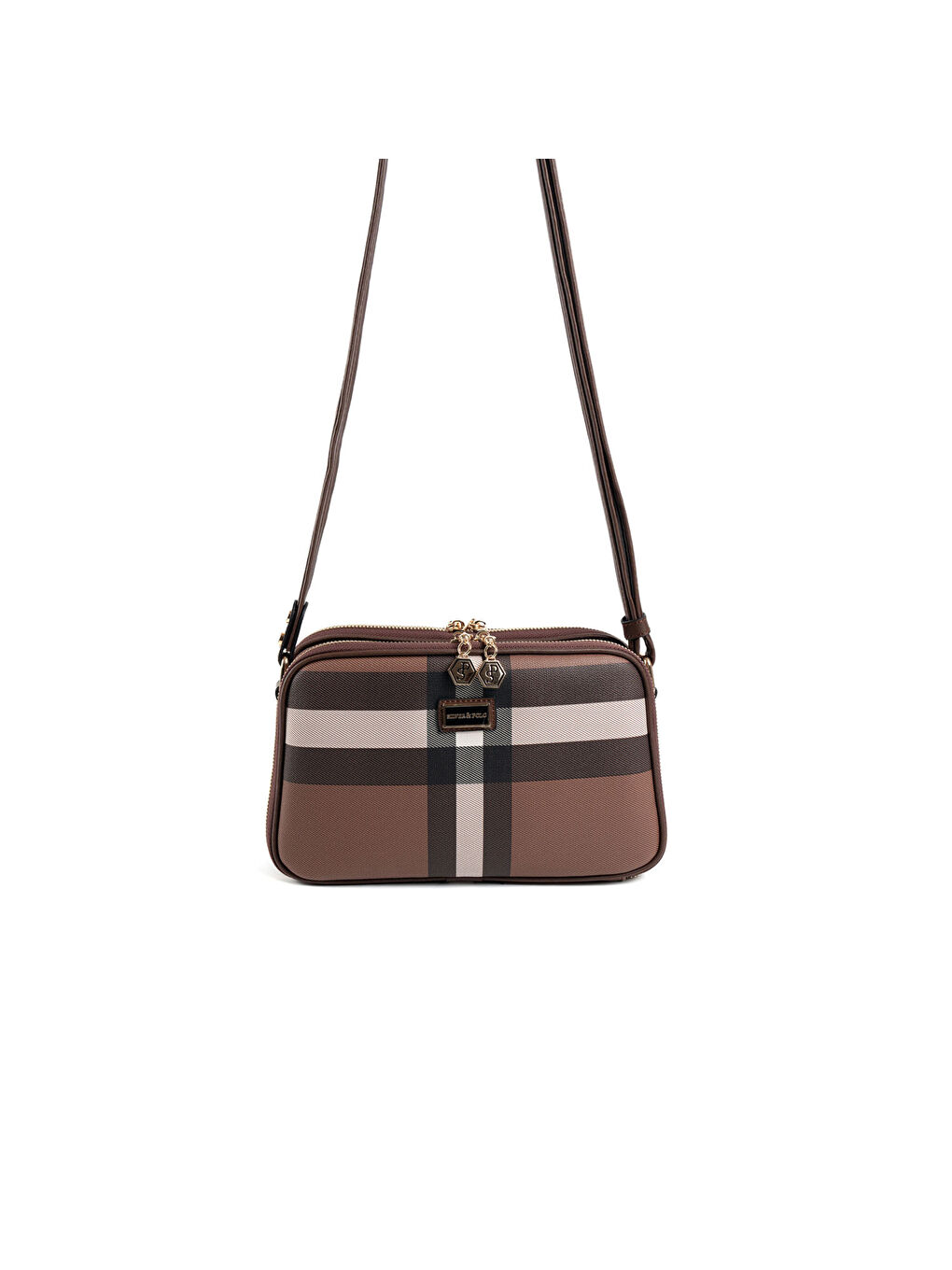 Kahverengi Kadın Çapraz Çanta 899-47672 SILVER POLO ÇAPRAZ BAYAN ÇANTASI MK85 KOYU KAHVE-MAT KAHVE