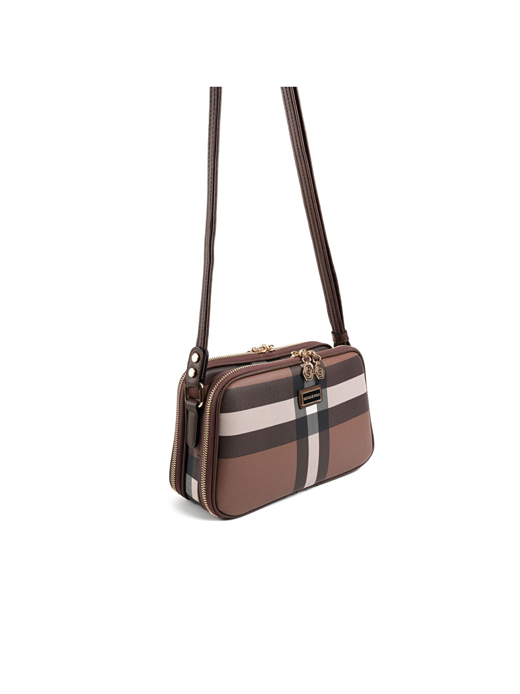 Kahverengi Kadın Çapraz Çanta 899-47672 SILVER POLO ÇAPRAZ BAYAN ÇANTASI MK85 KOYU KAHVE-MAT KAHVE-1