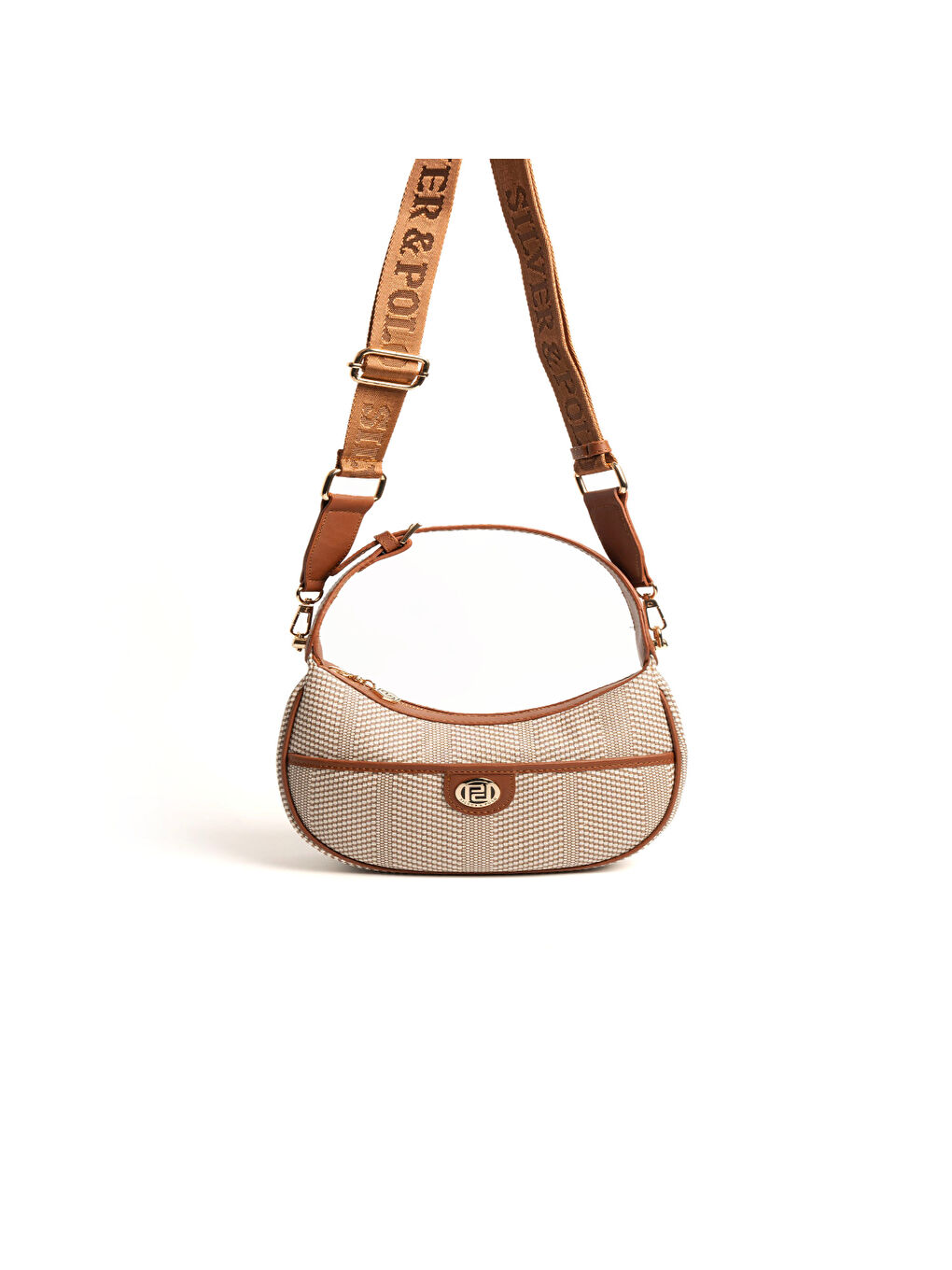 Bej Kadın Omuz Çantası 1194-46973 SILVER POLO BAYAN ÇANTASI M132 BEJ-MAT TABA-3