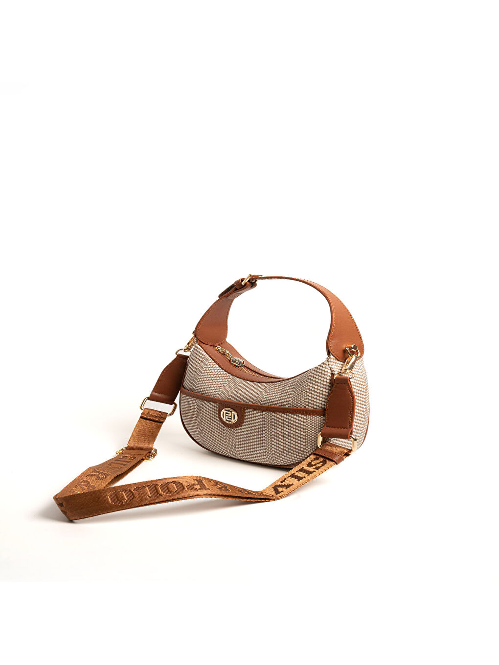 Bej Kadın Omuz Çantası 1194-46973 SILVER POLO BAYAN ÇANTASI M132 BEJ-MAT TABA-4