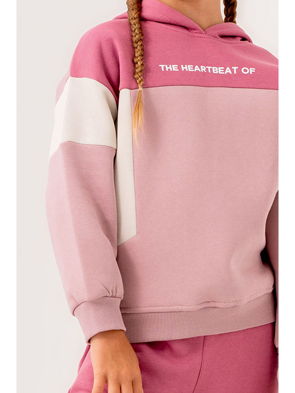 Mürdüm Kız Çocuk Vişne The Heartbeat Of Baskılı 5-9 Yaş Takım - 3554-4-4