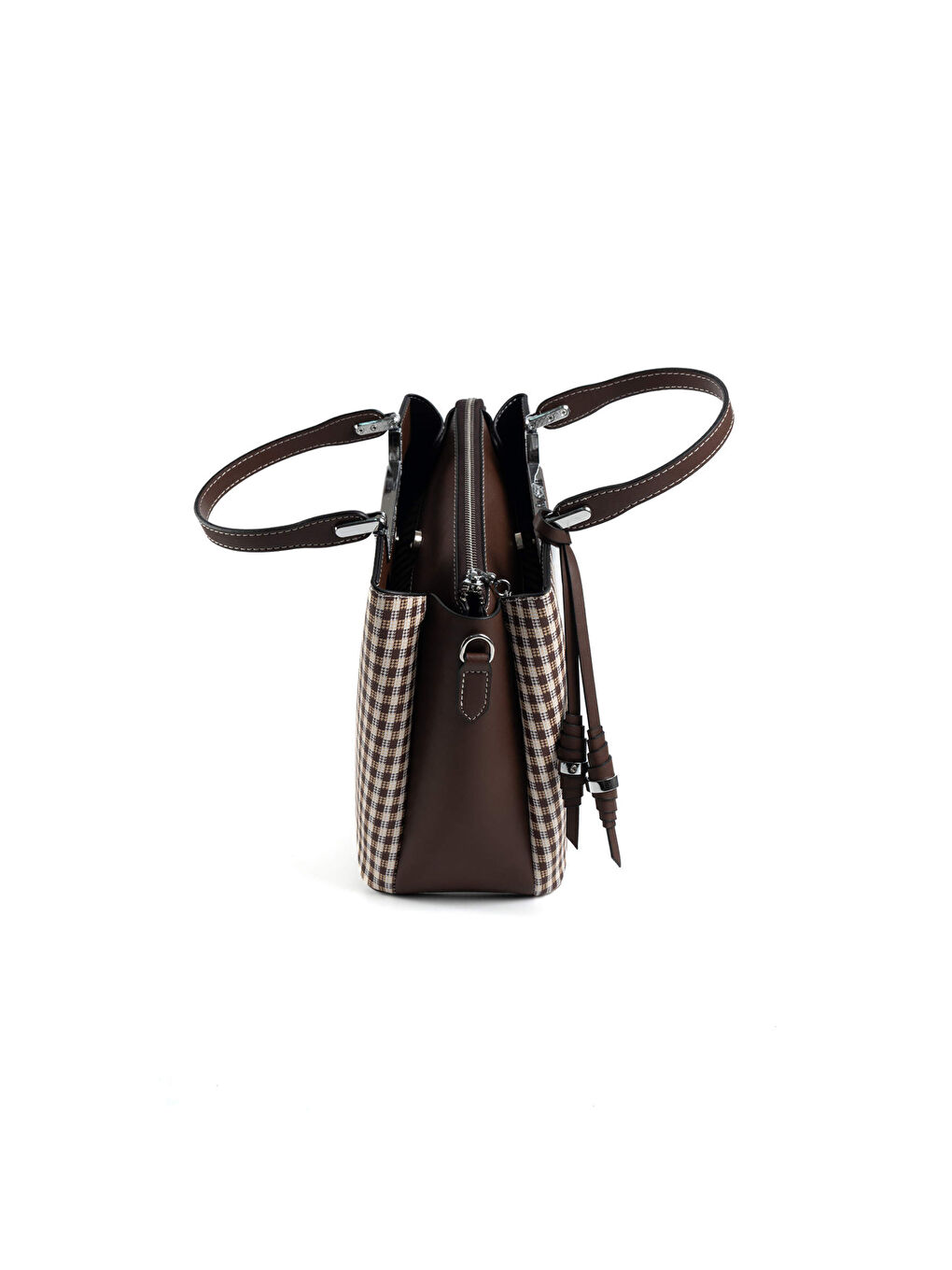 Kahverengi Kadın Omuz Çantası 969-47368 SILVER POLO BAYAN ÇANTASI M191 KAHVE SARI-MAT KAHVE-3