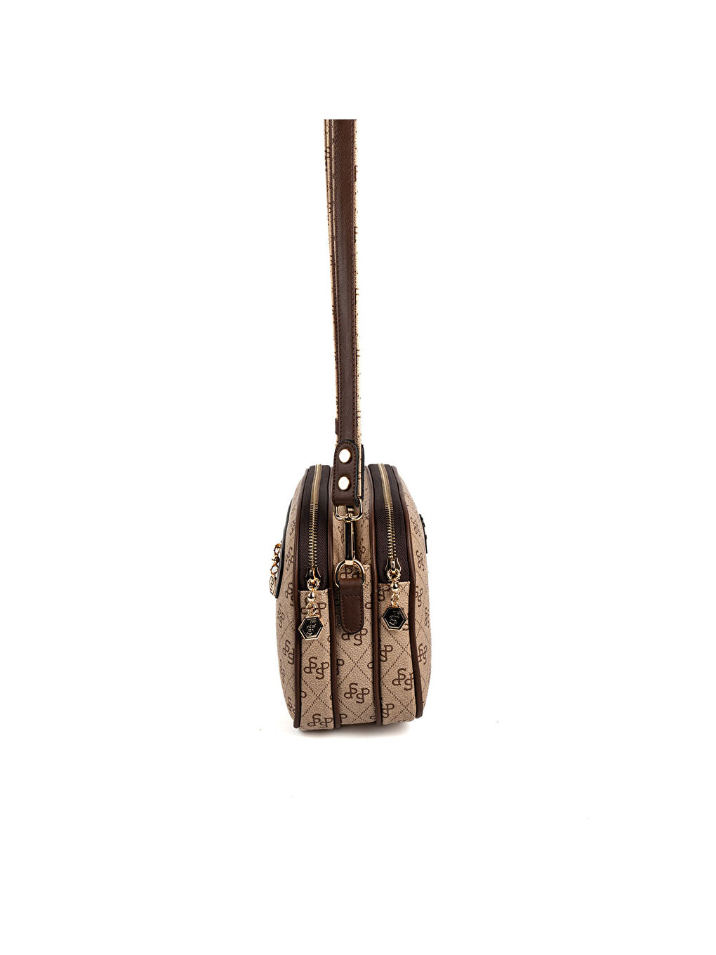 Bej Kadın Çapraz Çanta 745-48446 SILVER POLO ÇAPRAZ BAYAN ÇANTASI M178 KOYU BEJ-MAT KAHVE-2