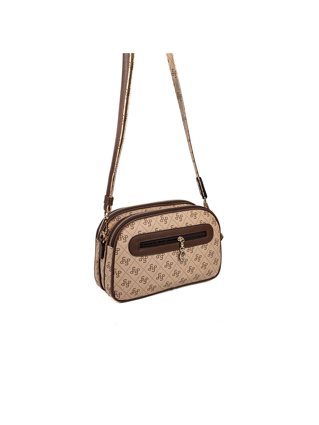 Bej Kadın Çapraz Çanta 745-48446 SILVER POLO ÇAPRAZ BAYAN ÇANTASI M178 KOYU BEJ-MAT KAHVE-3