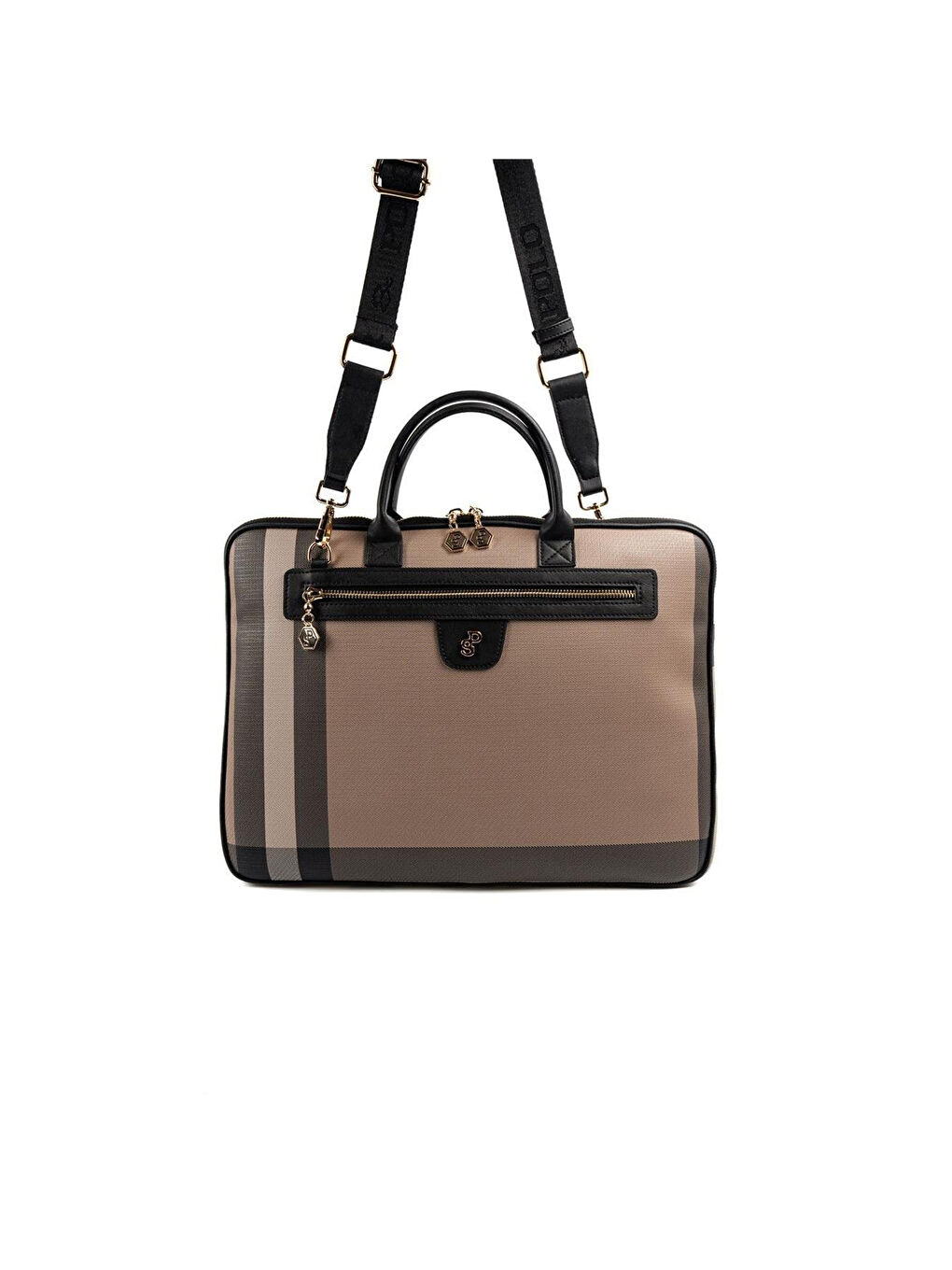 Kahverengi Kadın Laptop Çantası SP1175-M80 SILVER POLO Laptop & Evrak Çantası Kahve-Siyah-4