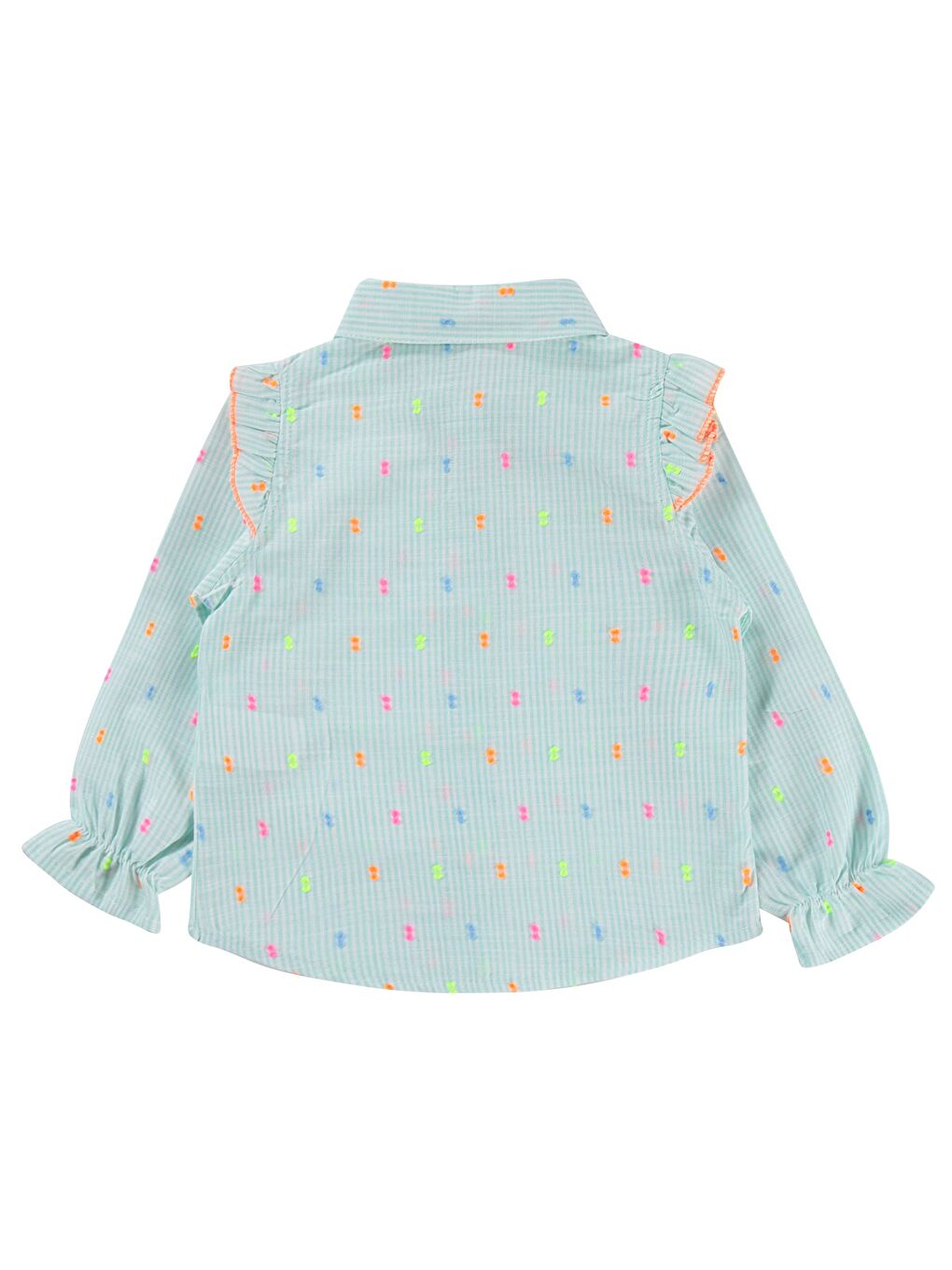 Yeşil Kız Bebe Yakalı Gömlek-1