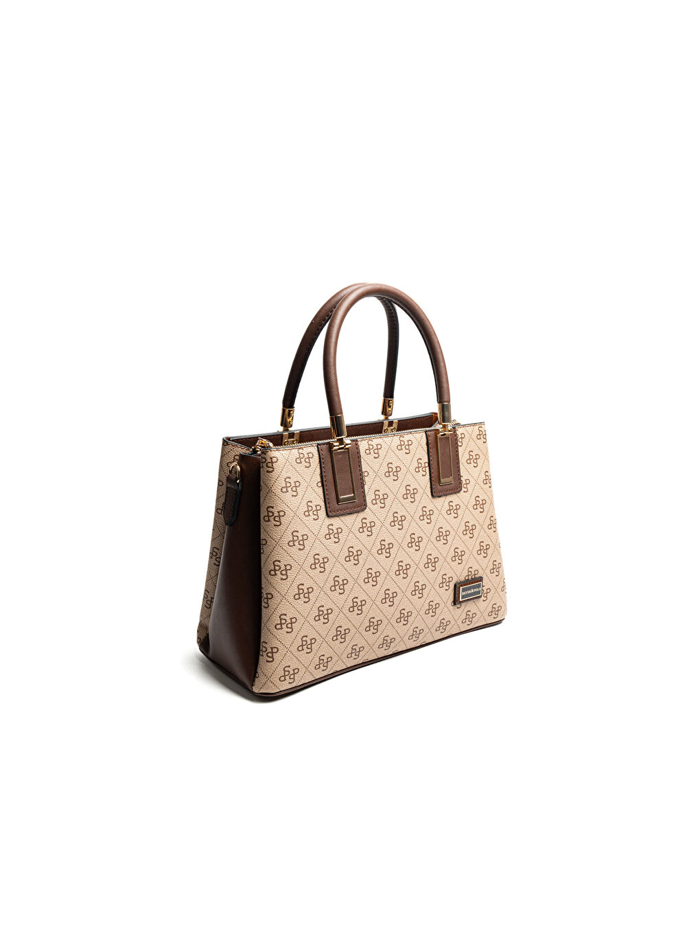 Bej Kadın Omuz Çantası 1000-48675 SILVER POLO BAYAN ÇANTASI M178 KOYU BEJ-MAT KAHVE-1