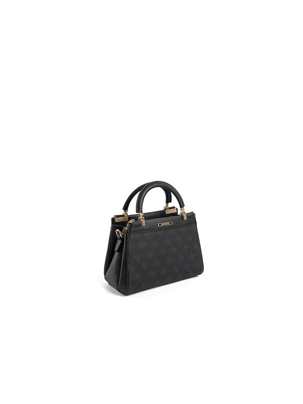 Siyah Kadın Omuz Çantası 1193-47142 SILVER POLO BAYAN ÇANTASI M178 SİYAH-MAT SİYAH-1