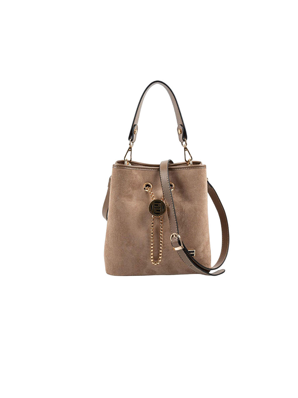 Bej Kadın SP967-M12 SILVER POLO Çapraz Çanta Vizon-4