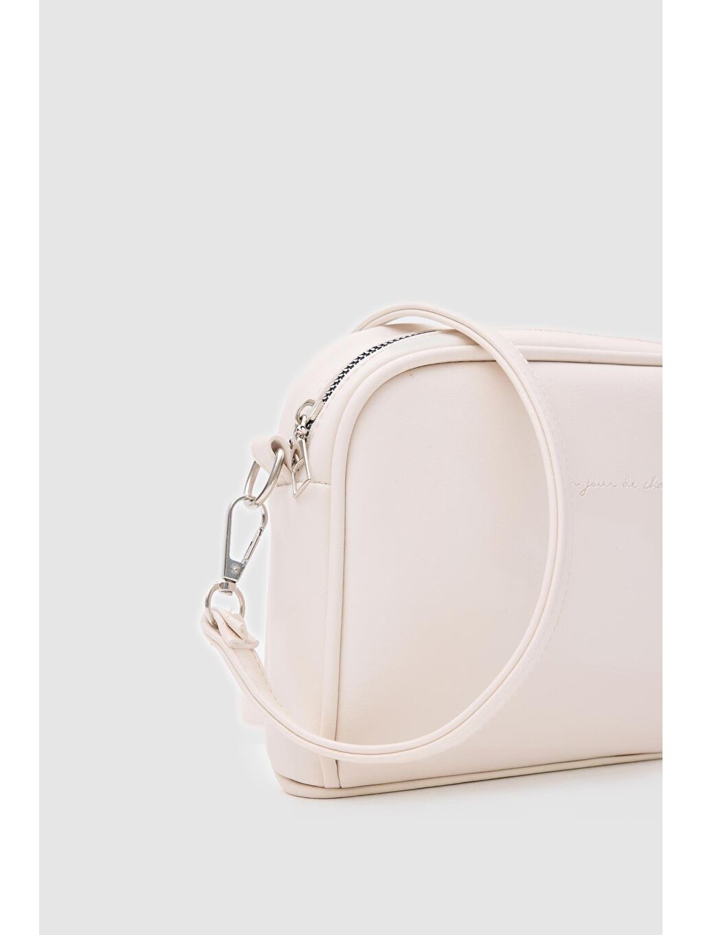 Ekru Hana Basic Çapraz Çanta Krem-5