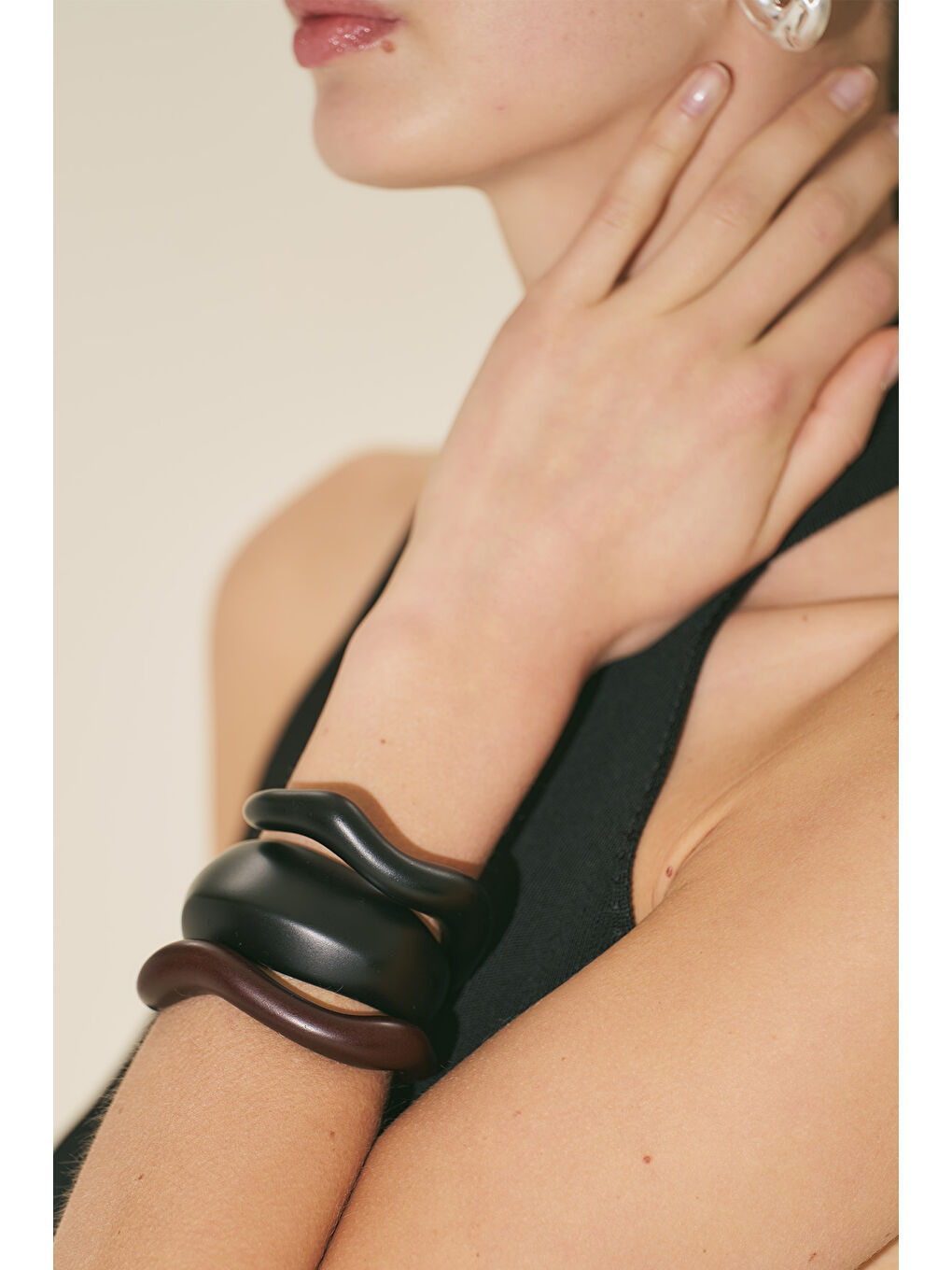 Kahverengi Ahşap Bileklik Kahve