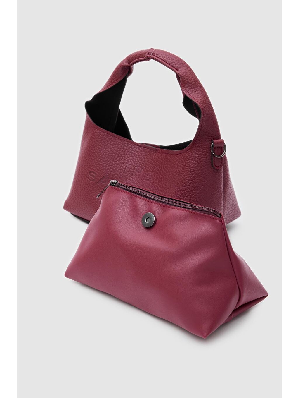 Kiko Yavrulu El Ve Çapraz Çanta Bordo-3