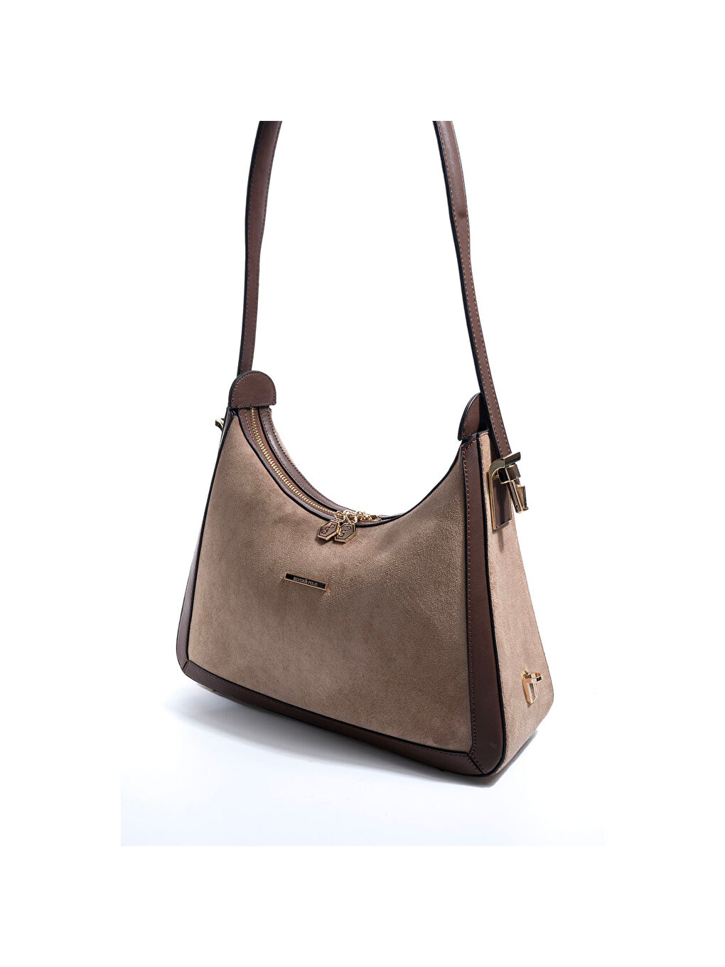 Bej Kadın SP1187-M12 SILVER POLO Omuz Çantası Vizon-Kahve-4