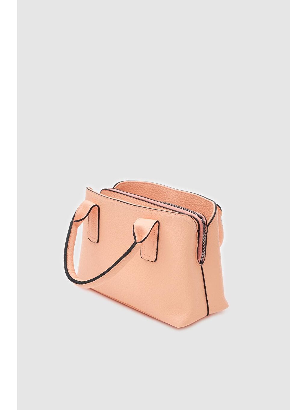 Turuncu Pontus Bölmeli Tote Çanta Yavruağzı-5