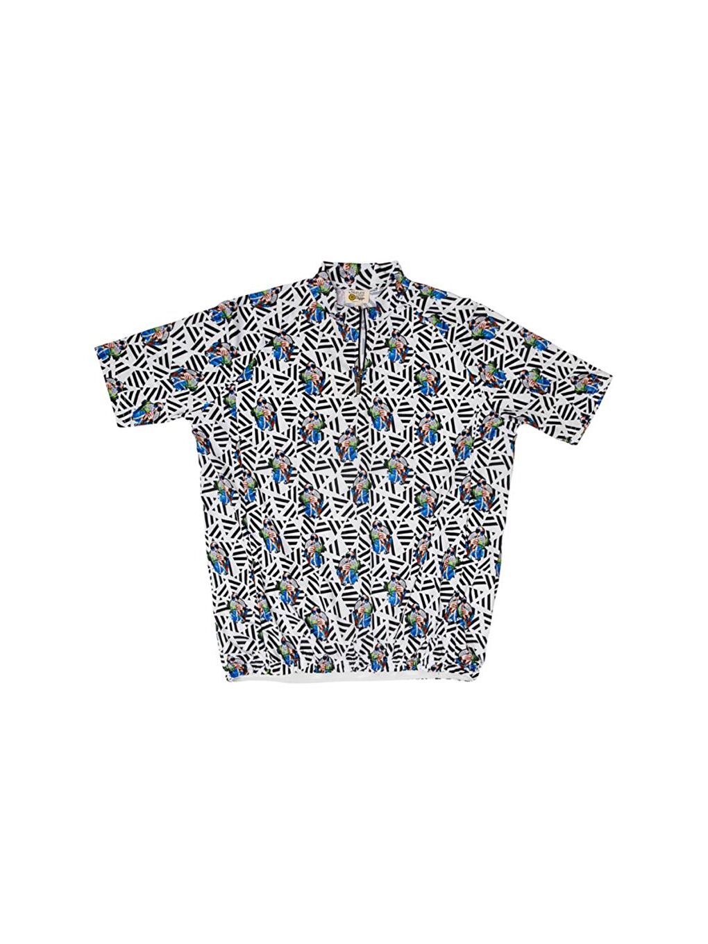 Karışık Nature Ormanın Kralı Fermuarlı Erkek T-shirt-1