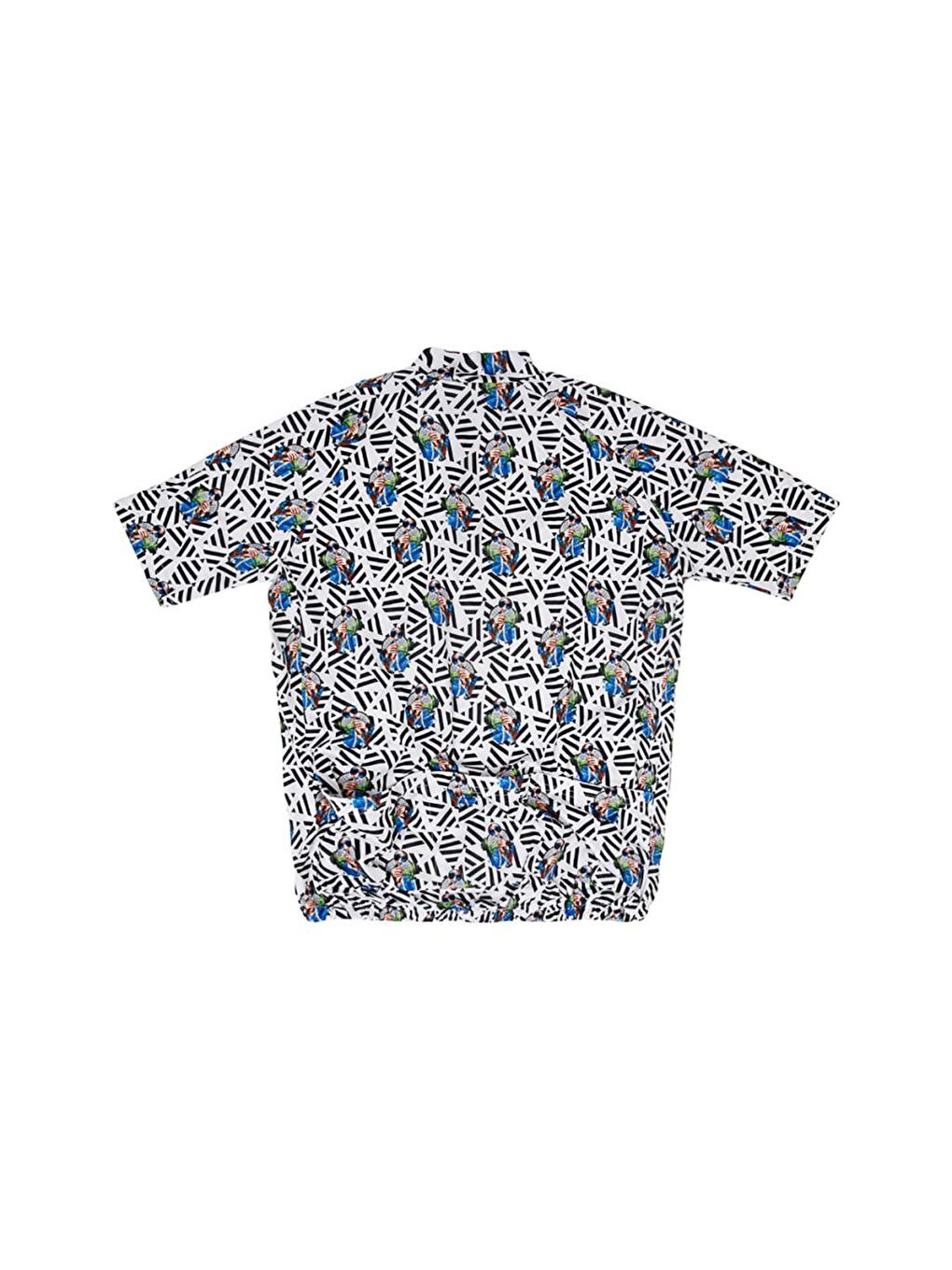 Karışık Nature Ormanın Kralı Fermuarlı Erkek T-shirt-2