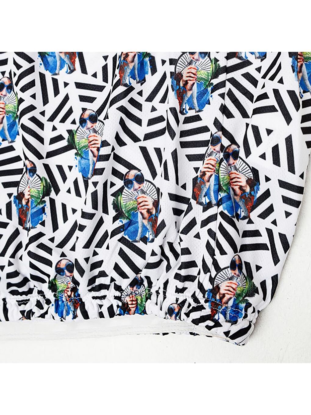 Karışık Nature Ormanın Kralı Fermuarlı Erkek T-shirt-3