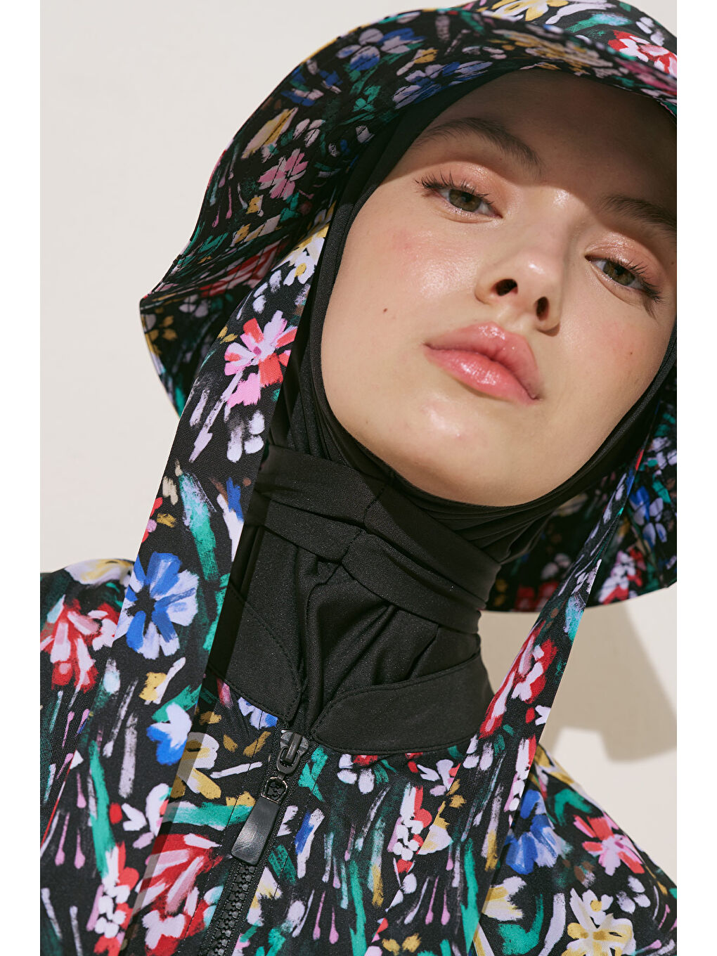 Siyah Bağlamalı Bucket Şapka Garden-1