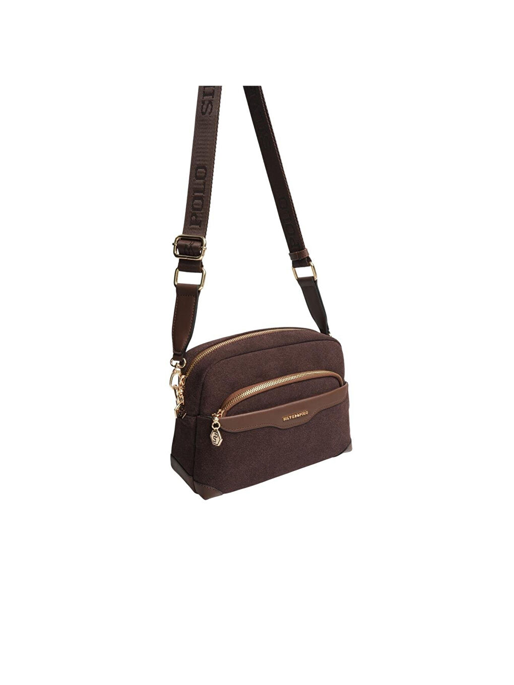 Kahverengi Kadın SP1201-M12 SILVER POLO Çapraz Çanta Kahve-1