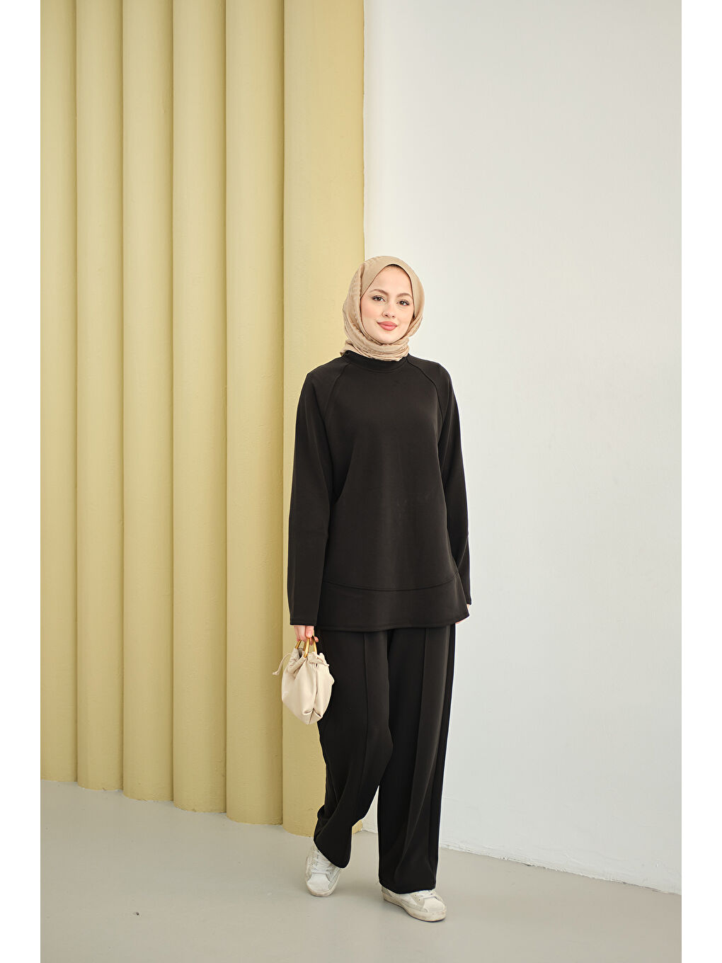 Kadın Pantolonlu Takım Siyah-2