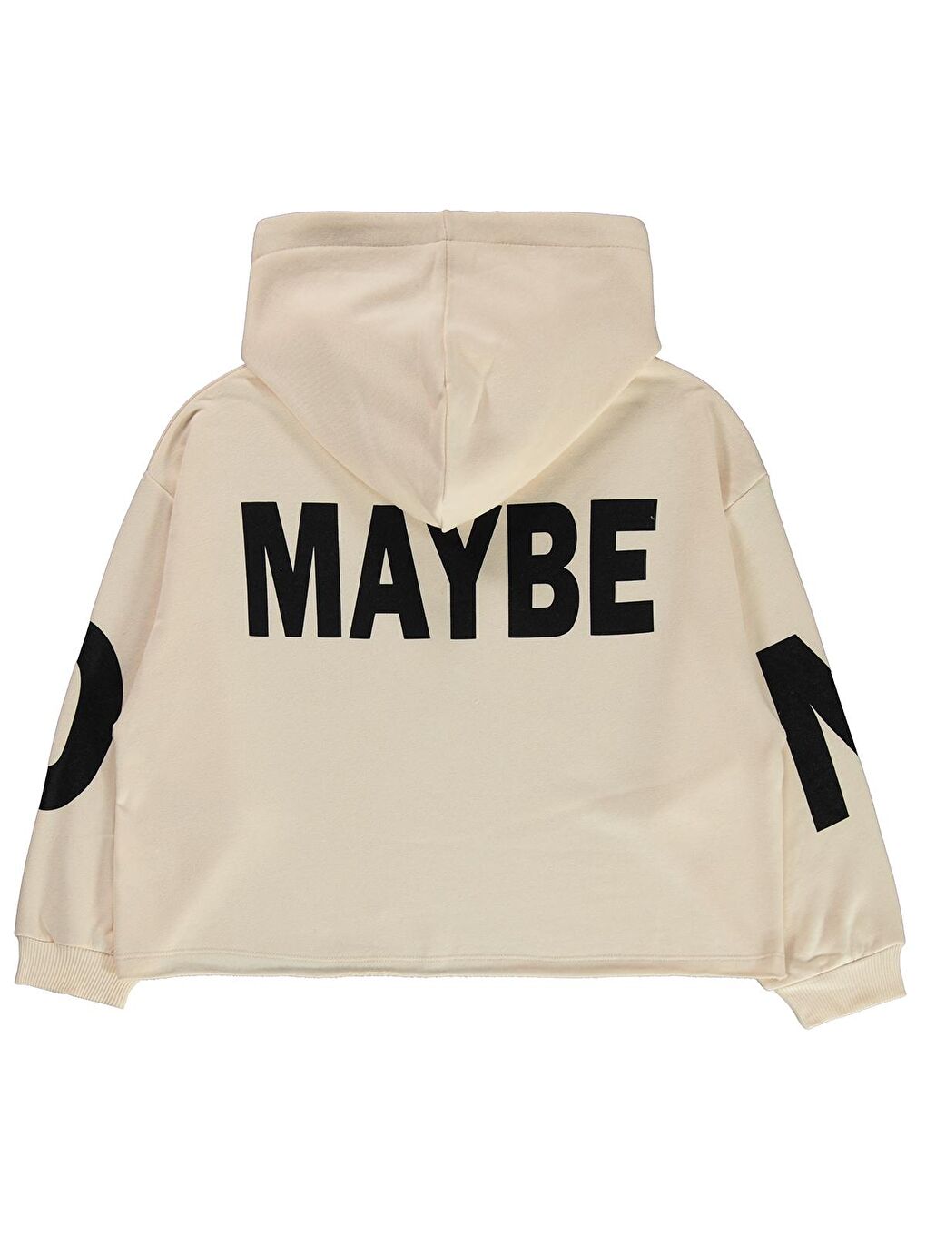 Bej Girls Kız Çocuk Kapüşonlu Sweatshirt 10 13 Yaş Fil Dişi-1